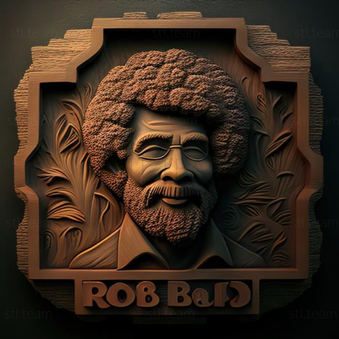 3D модель Боб Росс Американский художник (STL)